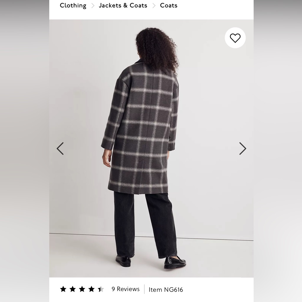 Haydon Coat Nwt Madewell
